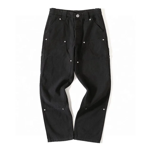 Chrome Hearts CLASSIC BLACK CARPENTER PANTS WITH